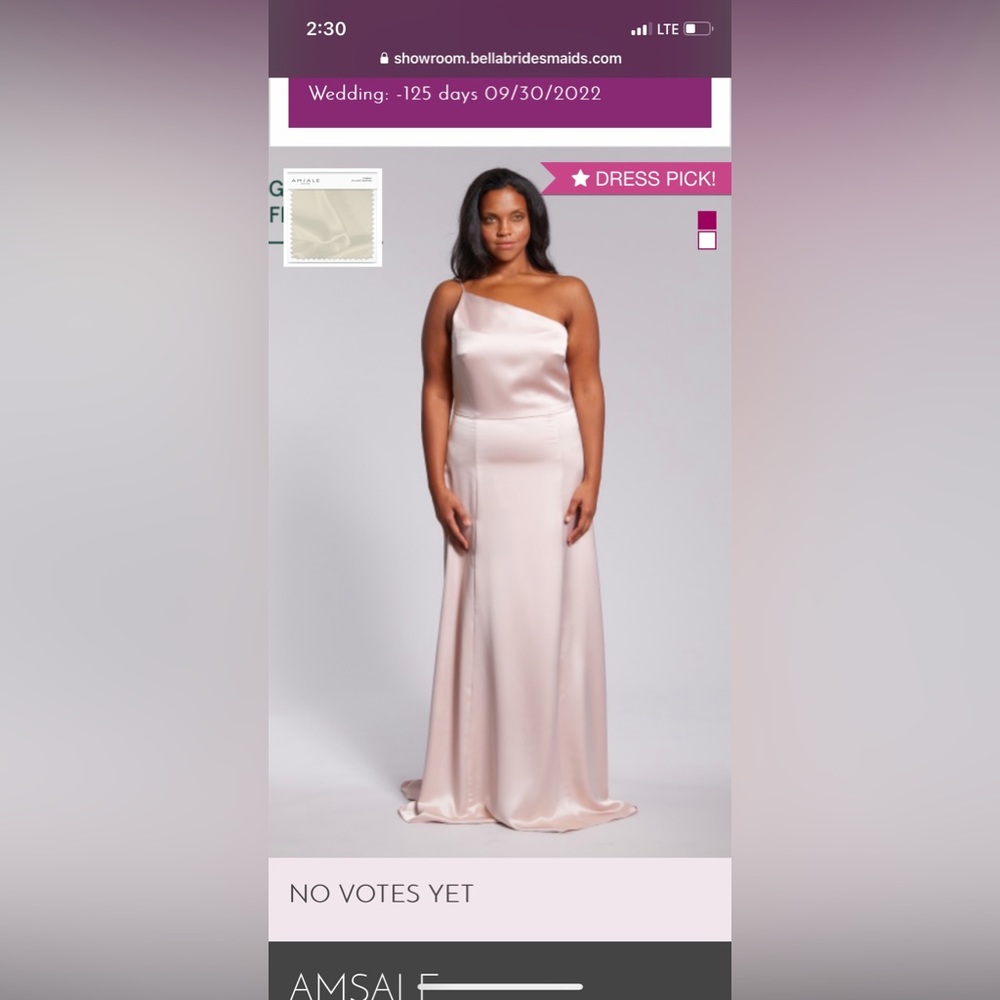 Amsale Bridesmaid Dress